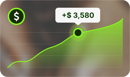 Graph increase revenue